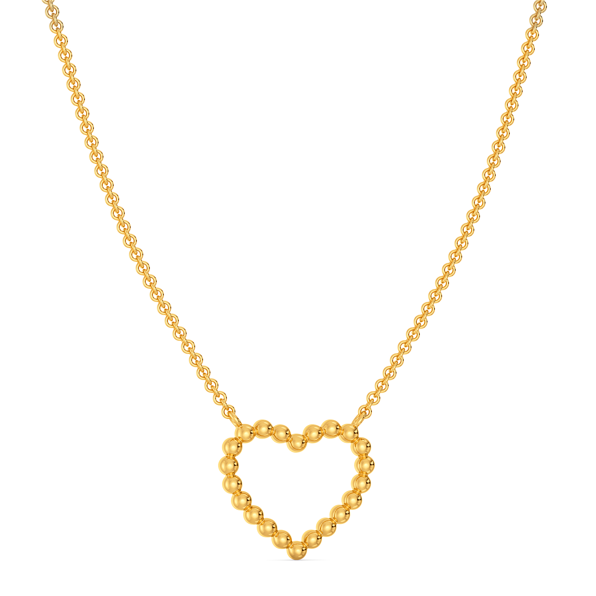 img-Gold Heart Pendant 18K with Chain
